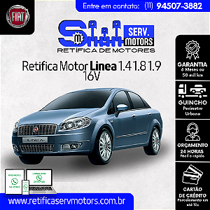 Retifica do Motor Linea 1.4 1.8 1.9 16V