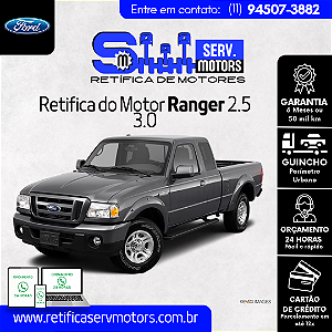 Retifica do Motor Ranger 2.5 3.0