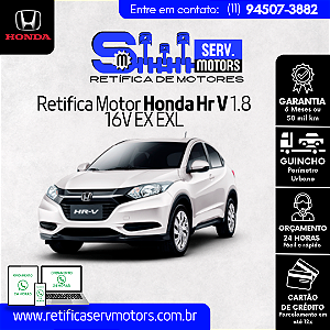 Retifica Motor Honda Hr V 1.8 16V EX EXL