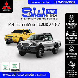 Retifica do Motor L200 2.5 8V