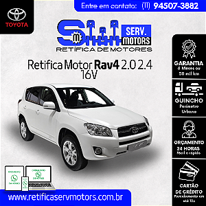 Retifica Motor Rav4 2.0 2.4 16V