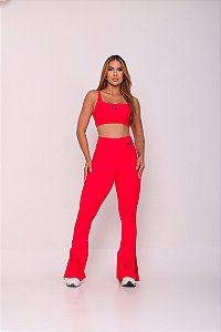 Conjunto Flare Vermelho
