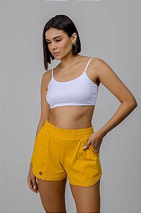 Shorts sobreposição açafrão AÇAFRÃO P