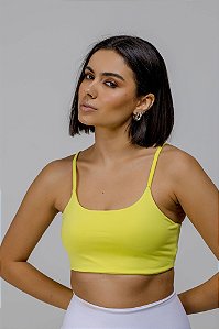 TOP MARIA AMANDA AMARELO LUMI P