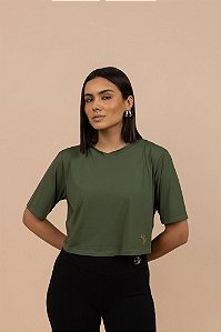 CROPPED MAYSA VERDE CROCO