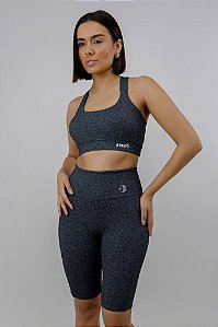 BERMUDA BASICA MESCLA ESCURO