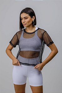 BLUSA TELA LUREX PRETO P