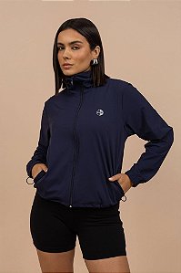 JAQUETA CORTA VENTO AZUL MARINHO