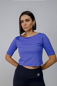 CROPPED ALANA AZUL HORTÊNCIA