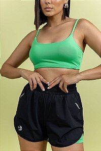 SHORTS VICK PRETO/ VERDE VERT M