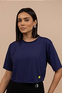 CROPPED MAYSA AZUL MARINHO
