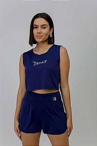 CROPPED CAVADO AZUL MARINHO