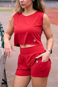 SHORTS ANY CHIC RED
