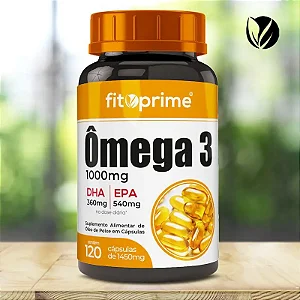 Fitoprime Ômega 3 – DHA 360 mg / EPA 540 mg – 120 cápsulas