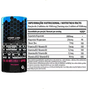 Testo Cycle – Under Labz – 120 comprimidos