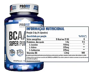 BCAA 1,5g – Profit – 60 Cápsulas
