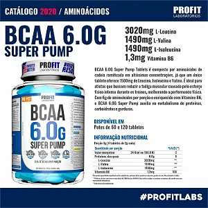 BCAA 6.0 Super Pump – Profit – 60 Tabletes