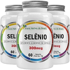 Selênio 300 µg – Flora Nativa do Brasil – 60 cápsulas