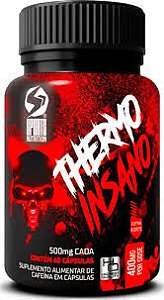 Thermo Insano+ – 60 Cápsulas Softgel Termogênico com 400 mg de Cafeína