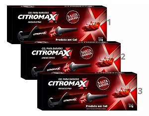 Kit 3 Gel Mata Baratas francesinha  Citromax