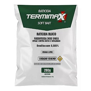 Raticida Termimax Soft Bait 200g Rodenticida Citromax