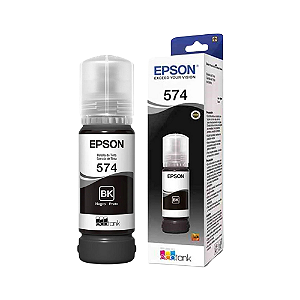 Refil Tinta Epson Preta Black 574 T574 Original Ecotank Fotográfica L8050 L18050 70ml