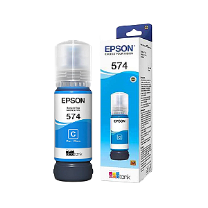 Refil Tinta Epson 574 T574 Ciano Original Ecotank Fotográfica L8050 L18050 70ml