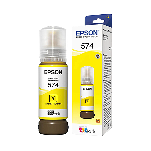 Refil Tinta Epson 574 T574 Amarela Original Ecotank Fotográfica L8050 L18050 70ml