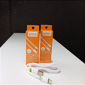 Cabo Usb Lightning Kaidi KD- 308A |  KD-306 |  KD- 307A |  KD-39A | KD-17A | KD-28A
