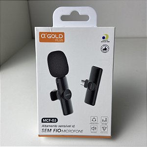 Microfone Sem Fio a'Gold MCF-03