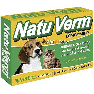 Natu Verm Comprimido C/4 Pet