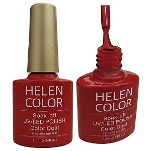 Esmalte Em Gel Vermelho Helen Color 244 10ml