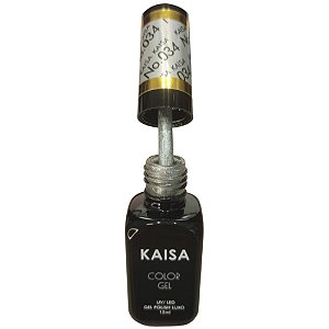 Esmalte Em Gel Prata Prateado Kaisa Luxo 34 12m