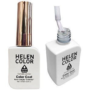 Esmalte Em Gel Branco Pérola Asa De Borboleta Helen Color Conexão 23 12ml