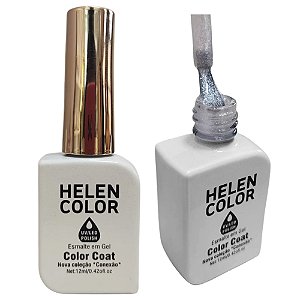 Esmalte Em Gel Branco Brilhante Helen Color Conexão 20 12ml