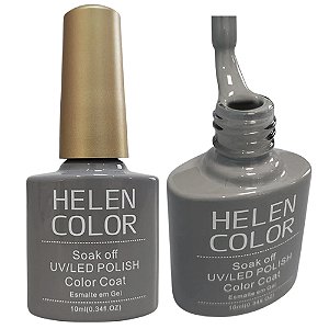 Esmalte Em Gel Cinza Helen Color 209 10ml