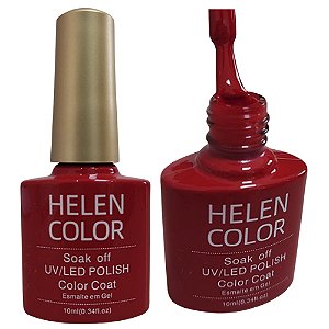Esmalte Em Gel Vermelho Helen Color 254 10ml