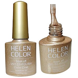 Esmalte Em Gel Dourado Helen Color 31 10ml