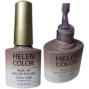Esmalte Em Gel Rose Translúcido Helen Color 66 10ml