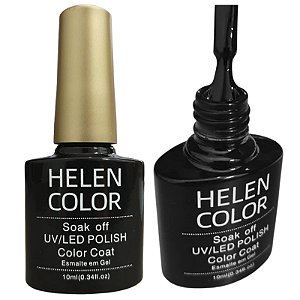 Esmalte Em Gel Preto Helen Color 10ml