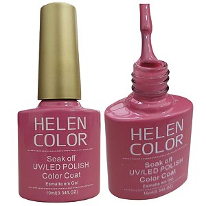 Esmalte Em Gel Rosa Goiaba Helen Color 123 10ml