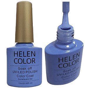 Esmalte Em Gel Azul Celeste Helen Color 229 10ml