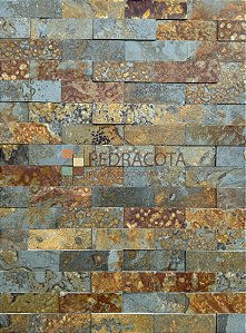 Ardósia Ferrugem Brick 7,5 x 23 cm (m²)