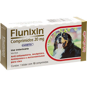 Anti-Inflamatório Chemitec Flunixin 20 mg Comprimidos para Cães