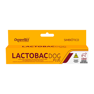 Probiótico Simbiótico Lactobac Dog Plus 13ml