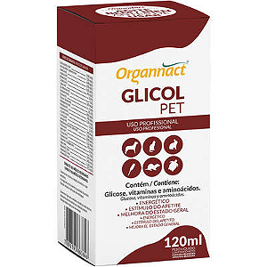 Suplemento Organnact Glicol Pet 120 ml