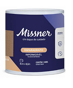 Esparadrapo Bege 5cm x 4,5m Impermeável - Missner