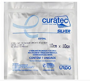 Curativo de Alginato de Cálcio e Prata 10cm x 10cm Silver IV - Curatec