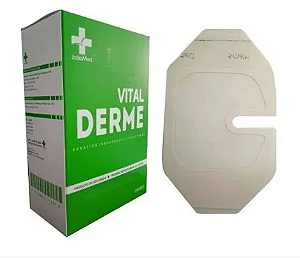 Curativo Filme Transparente Fenestrado 10cm x 12cm Unidade - Vital Derme