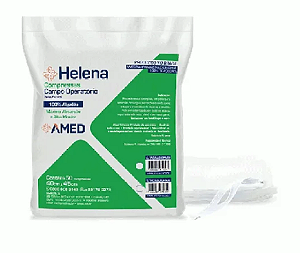 Compressa Campo Operatório 4 Camadas Não Estéril 45cm x 50cm C/ 50 Unidades - Helena
